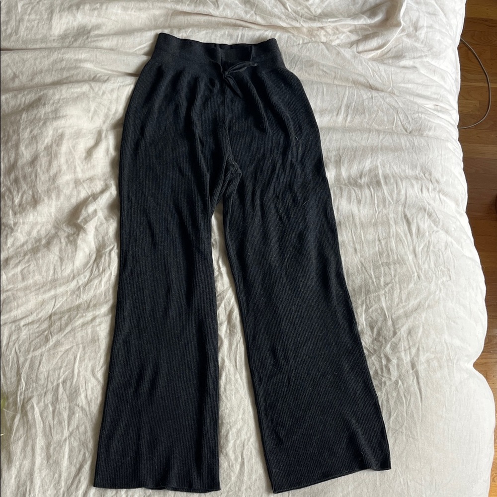 Uniqlo Charcoal Knit Sweater pants